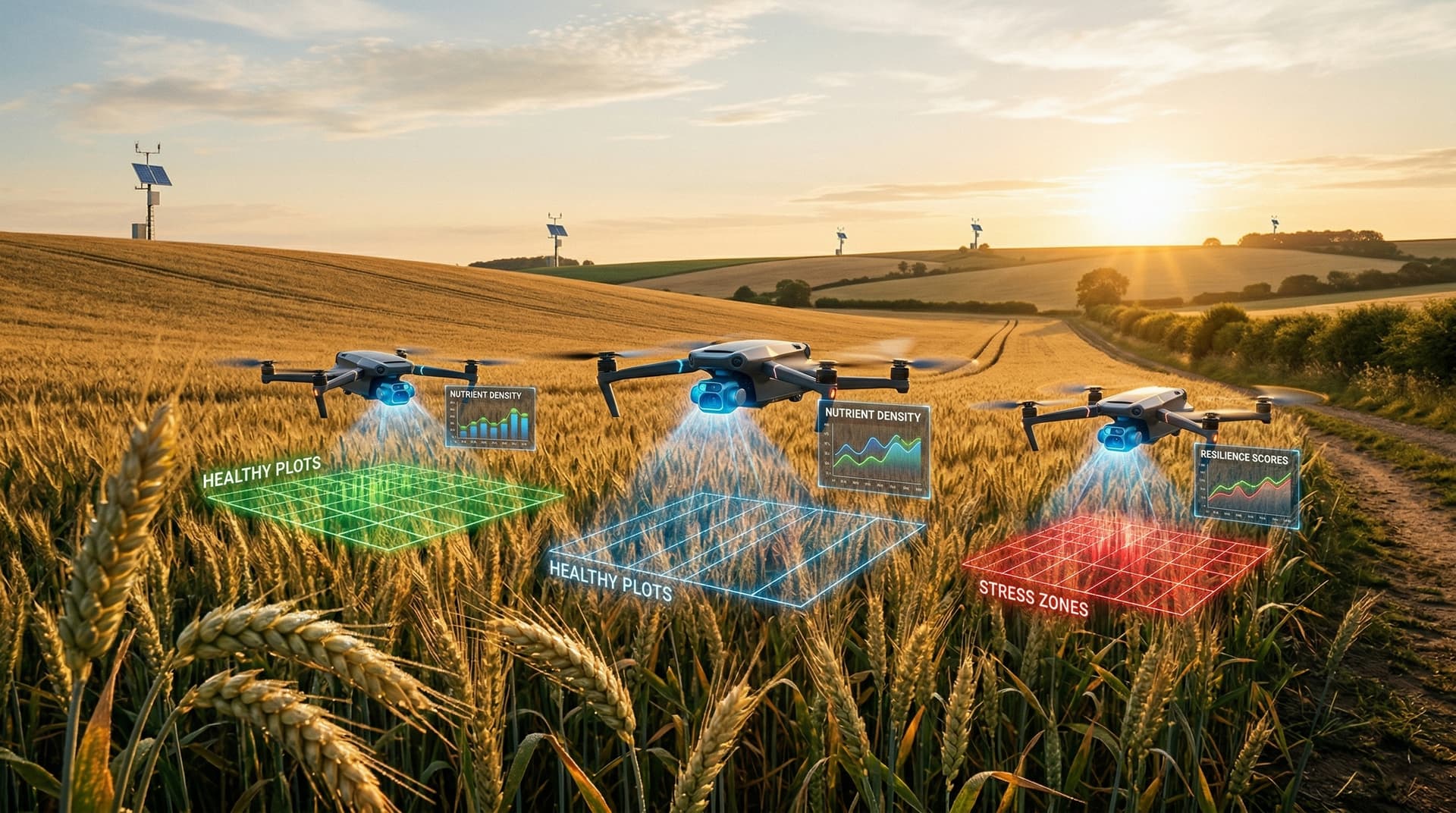 AI Drones Wheat Selection Yields 25% Nutrient Boost