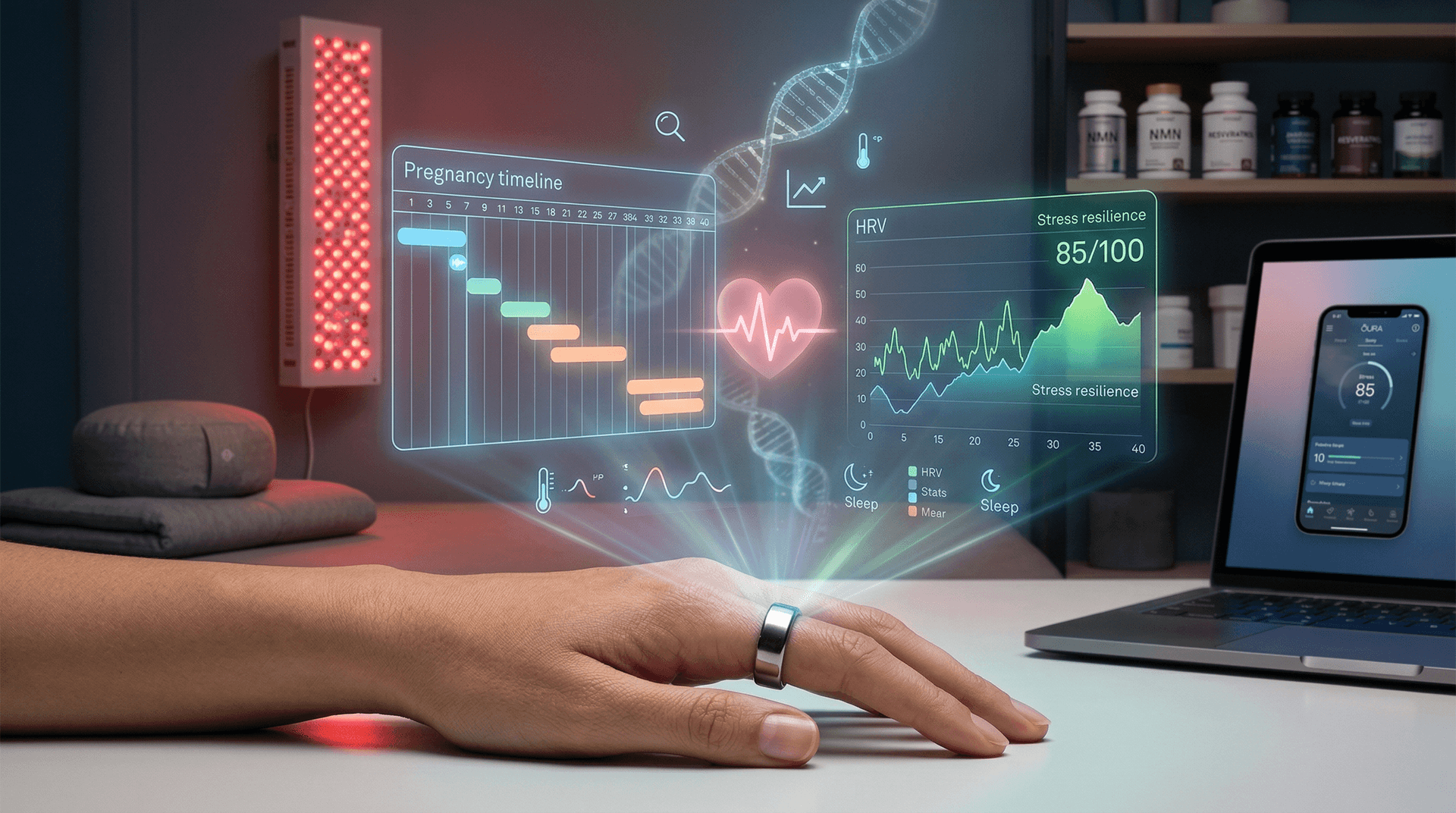 Oura Ring Launches Pregnancy & Stress Features for Biohackers