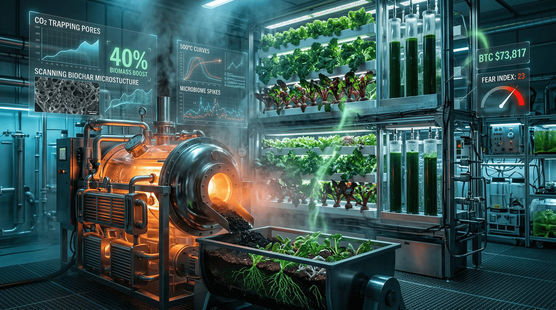 AI Biochar Boosts CO2 Capture 40% for Biohacks