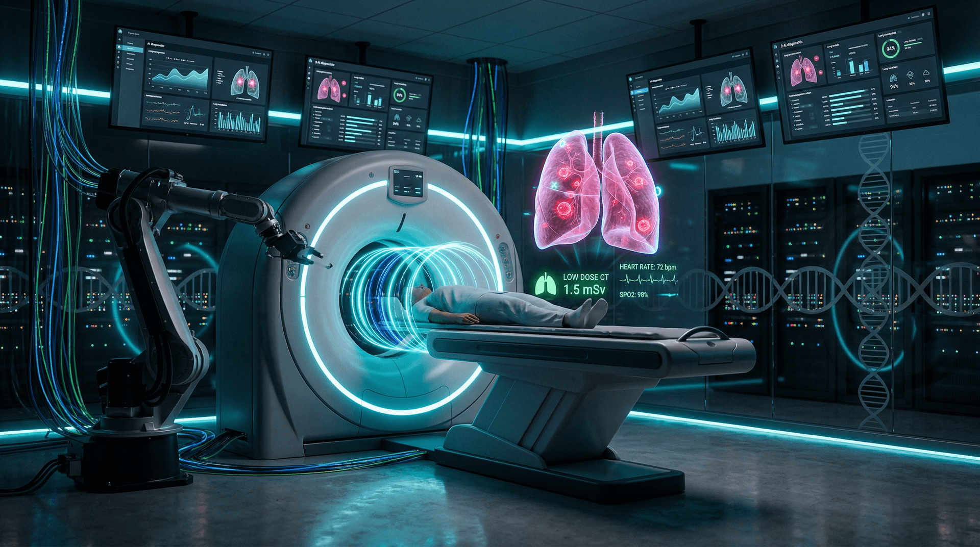AI Low-Dose CT Lung Cancer Screening Cuts Mortality 20% in NLST Trial