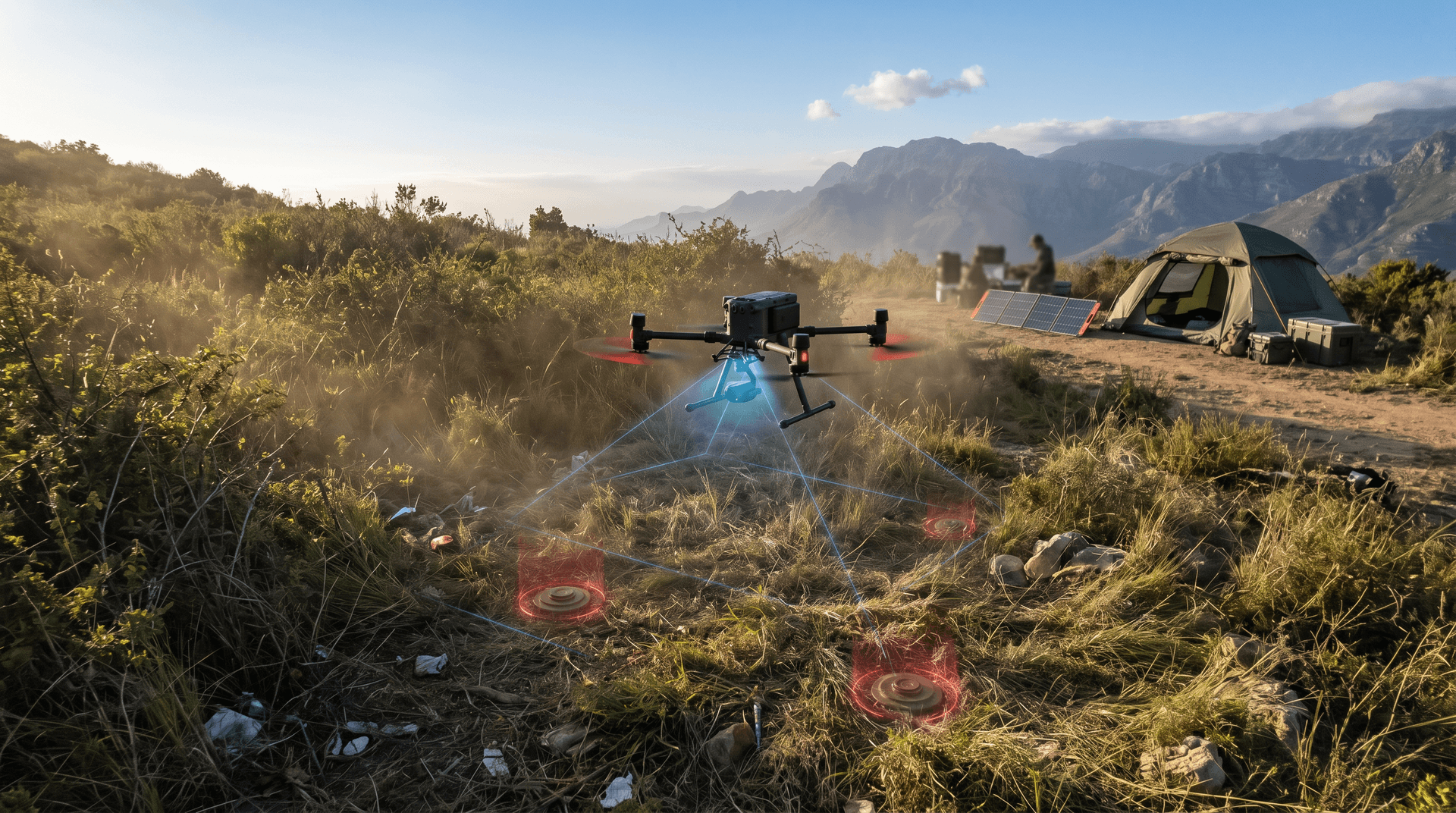 AI Drones Detect 92% of Land Mines, Enabling Biohacking